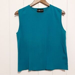 Sag Harbor Turquoise Sleeveless Top.